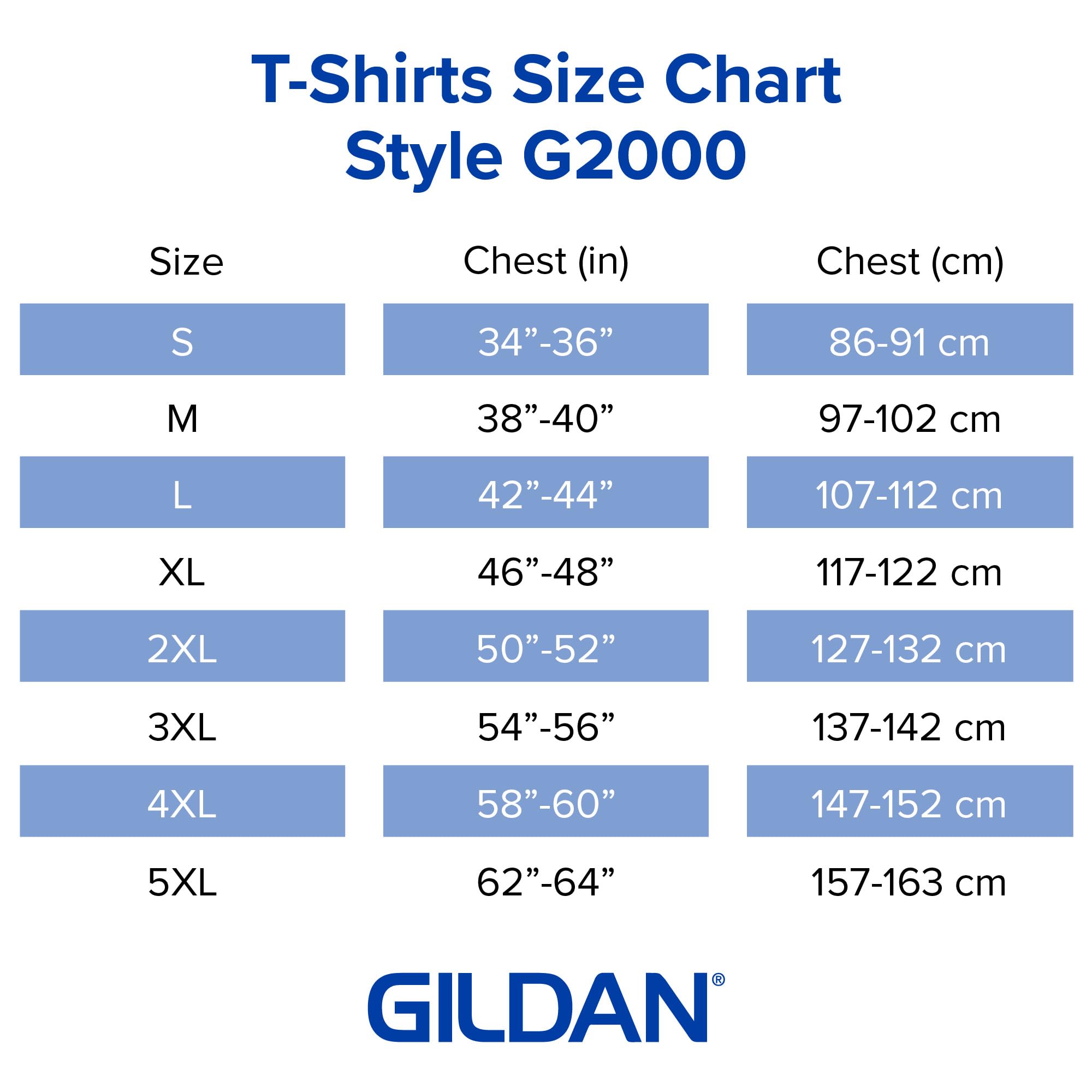 Gildan Adult Ultra Cotton T-Shirt, Style G2000, Multipack, Antique Royal (2-Pack), 2X-Large