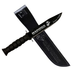 miniature usmc fighting knife letter opener - functional marine corps desk accessory - marine corps gifts - disabled usmc vet owned small business