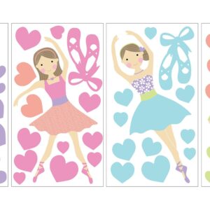 WallPops WPK2575 Prima Ballerina Wall Art Kit, Multicolor