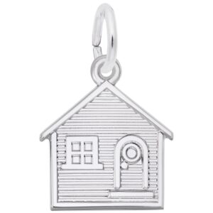 house charm in sterling silver, charms for bracelets and necklaces