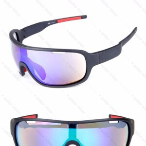 Lorsoul Polarized Sports Cycling Sunglasses Bike Glasses for Men Women Running Driving Fishing Golf Baseball Racing Ski Goggles (White/Red)