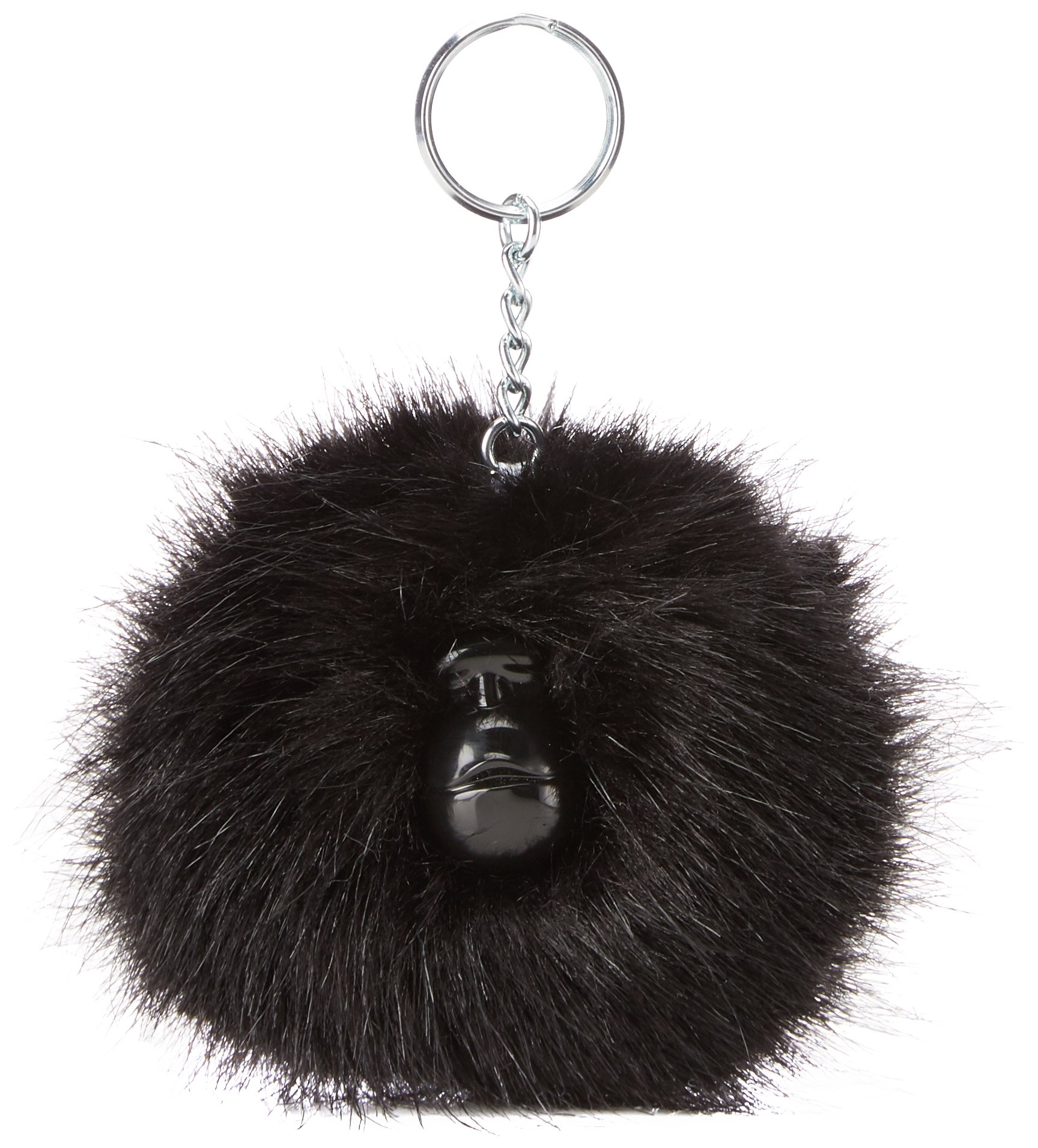 Kipling Women Pompom Monkey Keyring, Black (True Black), 5x9x9 cm (B x H T)