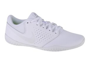 nike women's cheer sideline iv cheerleading shoes (9 b us, white/white/pure platinum)