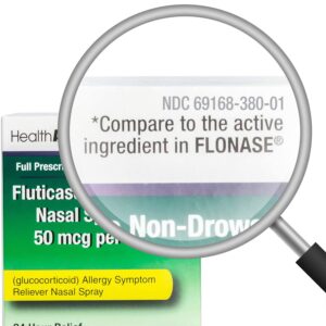 HealthA2Z Fluticasone Propionate Nasal Sprays, 24 Hour Allergy Relief,120 Sprays, 0.54 fl oz