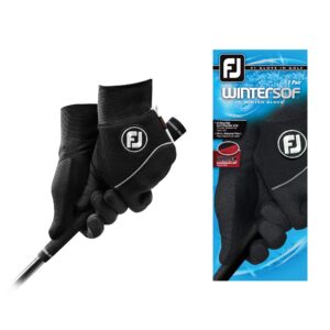 footjoy men's wintersof pair golf glove black xx-large, pair