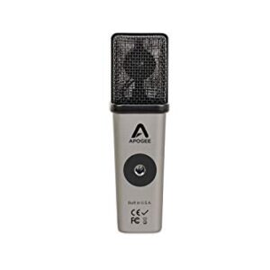 Apogee MiC Plus - Studio Quality USB Microphone with Cardioid Condenser Mic Capsule, Built In Mic Pre-Amp & Zero-Latency Headphone Output