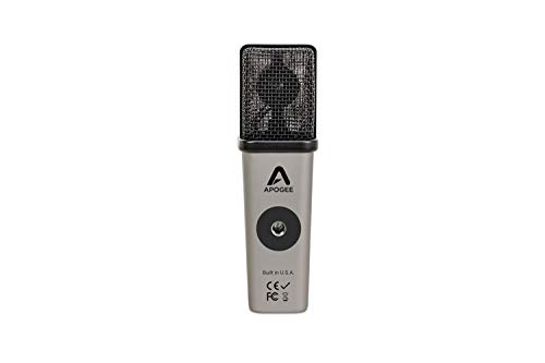 Apogee MiC Plus - Studio Quality USB Microphone with Cardioid Condenser Mic Capsule, Built In Mic Pre-Amp & Zero-Latency Headphone Output