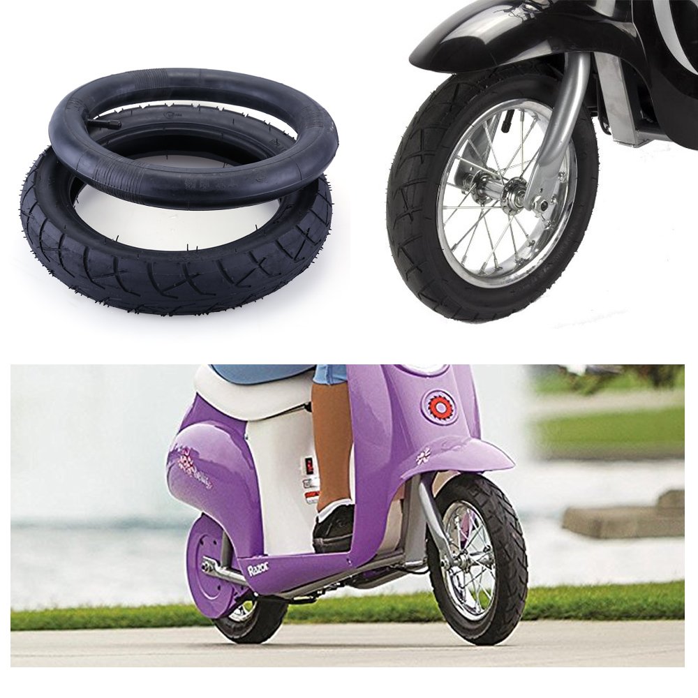 12.5 x 2.25 (12-1/2 x2-1/4) Tire & Inner Tube Set for Razor Pocket Mod (Bella, Betty, Bistro, Daisy, Hannah, Sweet Pea), RSF350, Currie, Schwinn, GT, IZIP, eZip, MX125 Dirt Rocket Electric Scooters