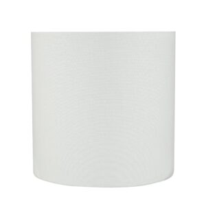 Aspen Creative 31227 Transitional Drum (Cylinder) Shaped Spider Construction Lamp Shade in White, 8" wide (8" x 8" x 8")