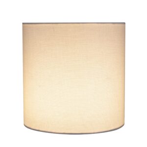 Aspen Creative 31227 Transitional Drum (Cylinder) Shaped Spider Construction Lamp Shade in White, 8" wide (8" x 8" x 8")