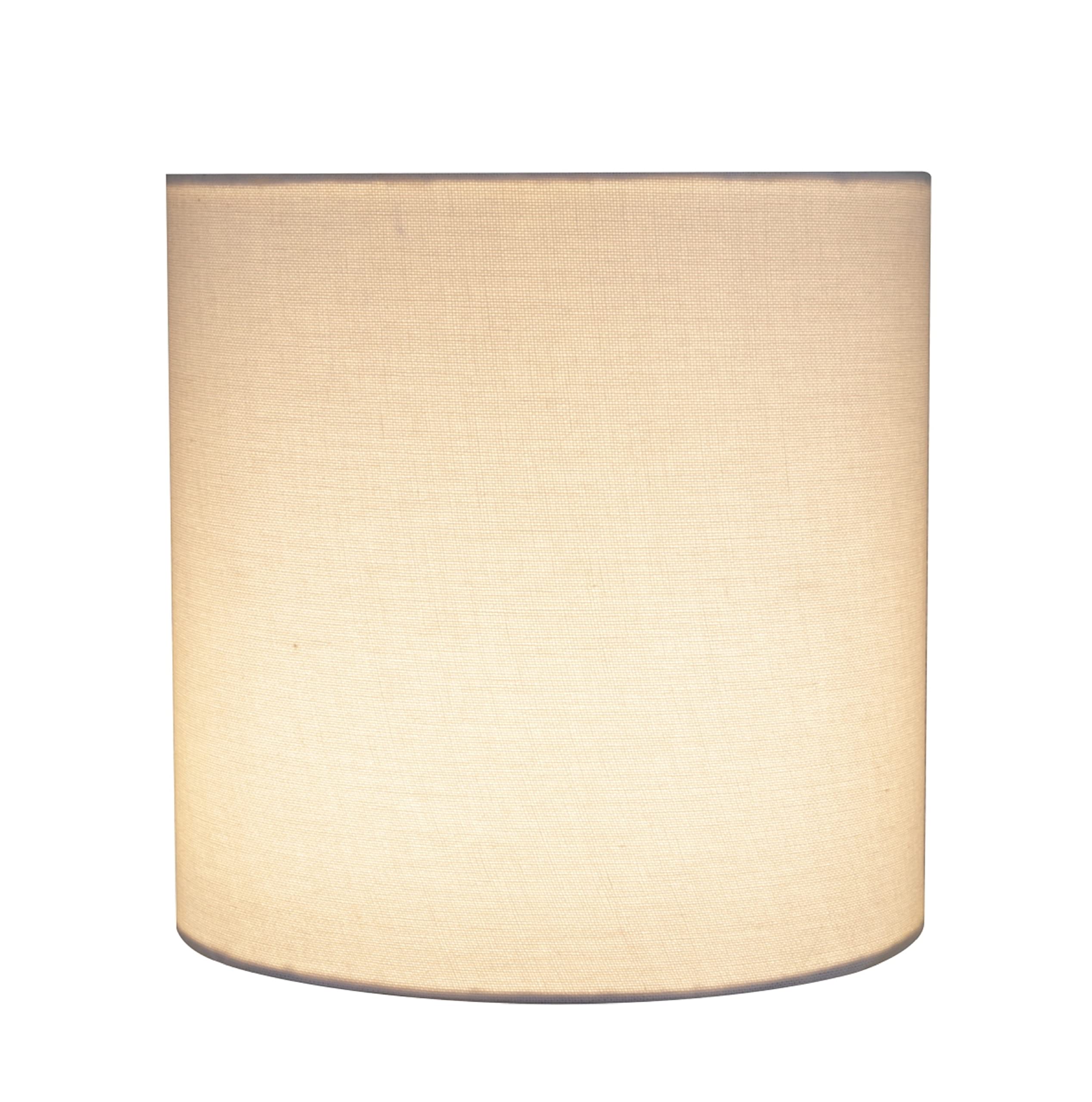 Aspen Creative 31227 Transitional Drum (Cylinder) Shaped Spider Construction Lamp Shade in White, 8" wide (8" x 8" x 8")