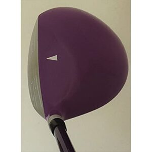 Womens Golf Club Set Complete - Driver, Fairway Wood, Hybrid, Irons Putter & Stand Bag Purple Color Ladies Right Handed