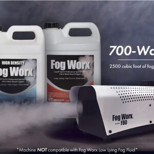 FogWorx Extreme High Density Fog Juice Gallon - Long Lasting, High Output, Odorless Water Based Fog Machine Fluid -for 400 Watt to 1500 Watt Machines