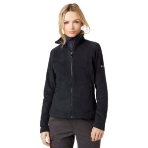 berghaus women's prism 2.0 fleece jacket, black, size 16