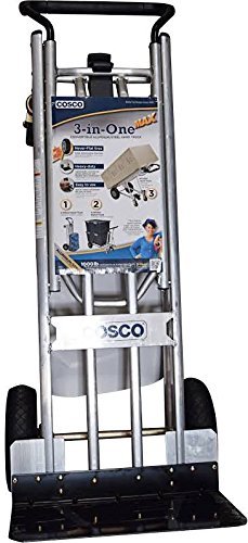 Cosco 3-in-1 Aluminum Hand Truck/Assisted Hand Truck/Cart w/ flat free wheels (Looop Handle)