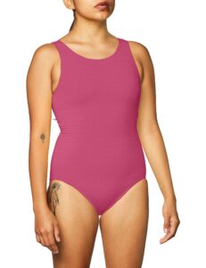 capezio high-neck tank leotard - size x-small, candy pink