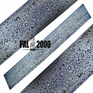 PAL 2000 KNIVES DAM-8705 Custom Handmade Damascus Steel Billets for Knife making 12 Inch Raindrop Pattern