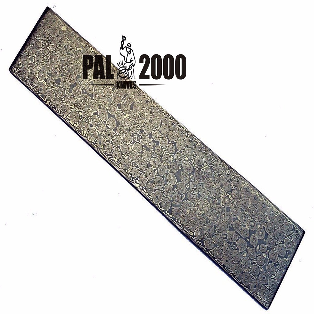 PAL 2000 KNIVES DAM-8705 Custom Handmade Damascus Steel Billets for Knife making 12 Inch Raindrop Pattern