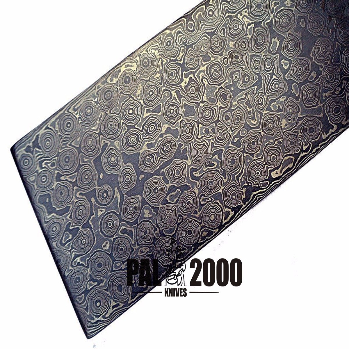 PAL 2000 KNIVES DAM-8705 Custom Handmade Damascus Steel Billets for Knife making 12 Inch Raindrop Pattern