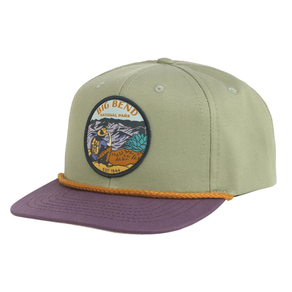 Sendero Provisions Co. Big Bend National Park Rope Hat Sage/Lilac Adjustable Snapback Outdoor Cap