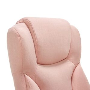 Serta Style Hannah II Office Chair, Harvard Pink Microfiber