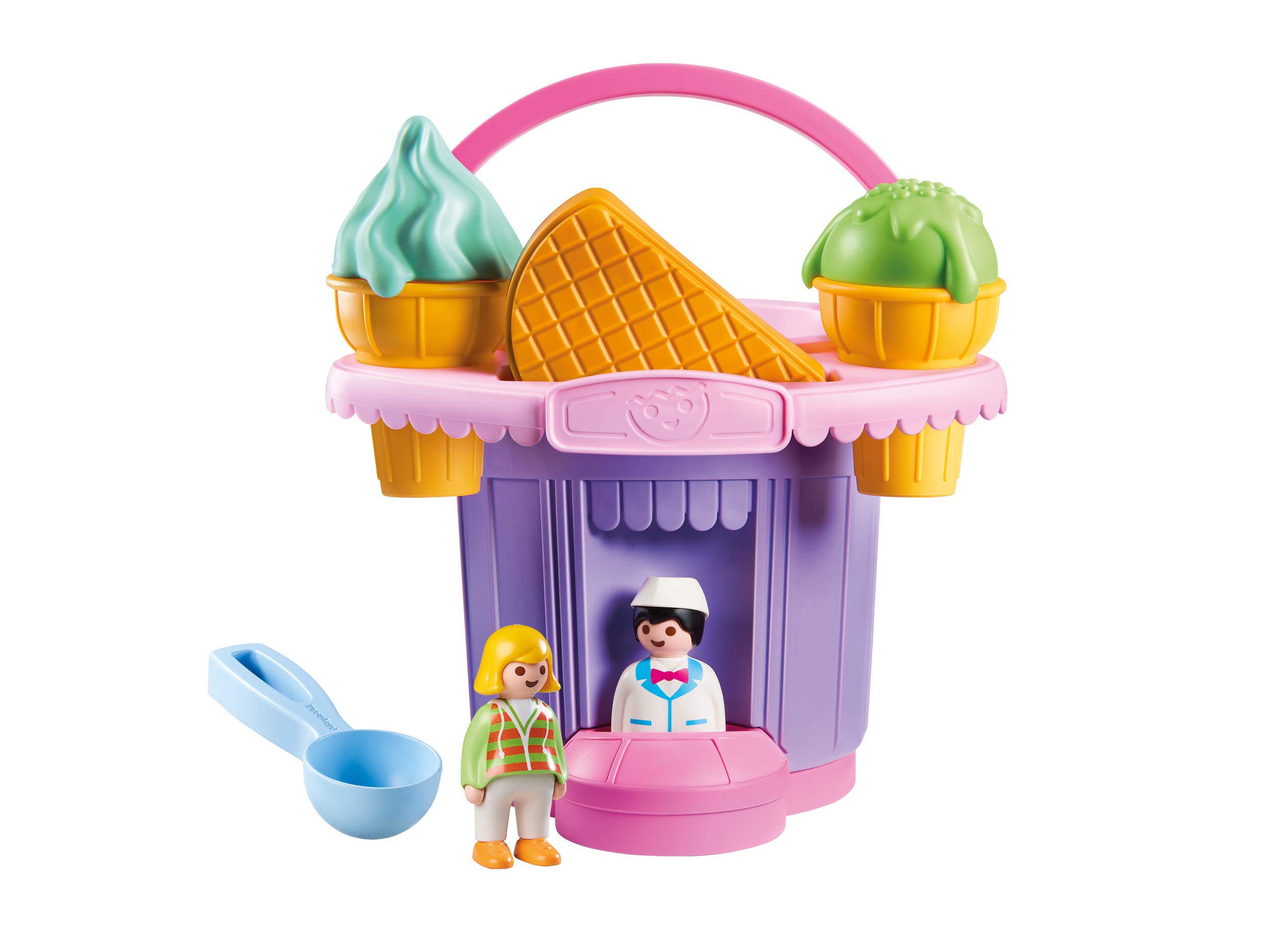 Playmobil 9406 Ice Cream Shop Sand Bucket, Multicolor