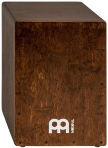 meinl percussion cajon box drum with internal snares-made in europe-baltic birch wood compact size, 2-year warranty, brown (jc50br)