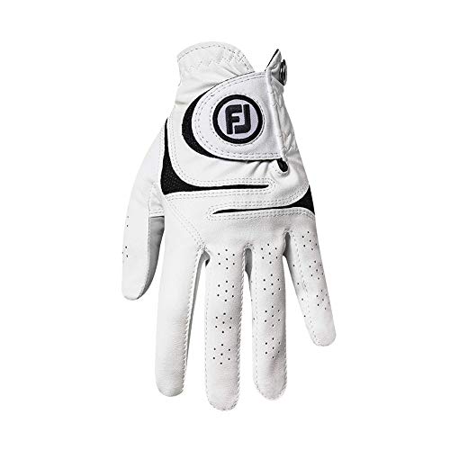 FootJoy Women's WeatherSof Golf Glove, Pack of 2, White Large, Worn on Left Hand