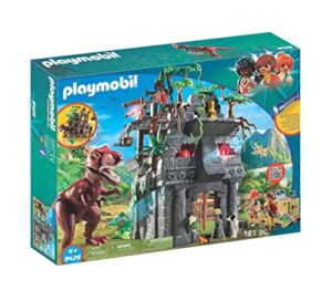 playmobil hidden temple with t-rex building set, multi