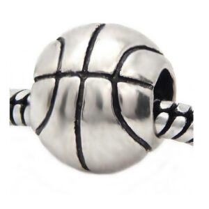 basketball charm bead for bracelets