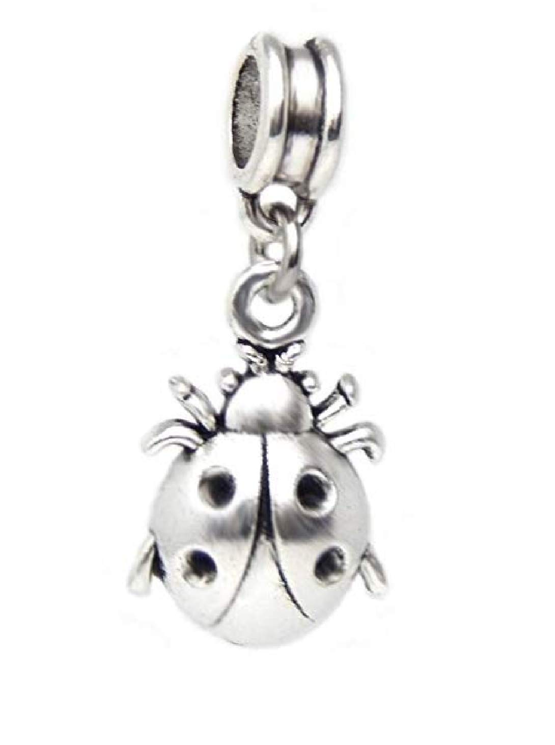 Dangle Ladybug Charm Bead for Bracelets