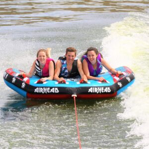 Airhead Griffin 3, 1-3 Rider Towable Tube for Boating,blue