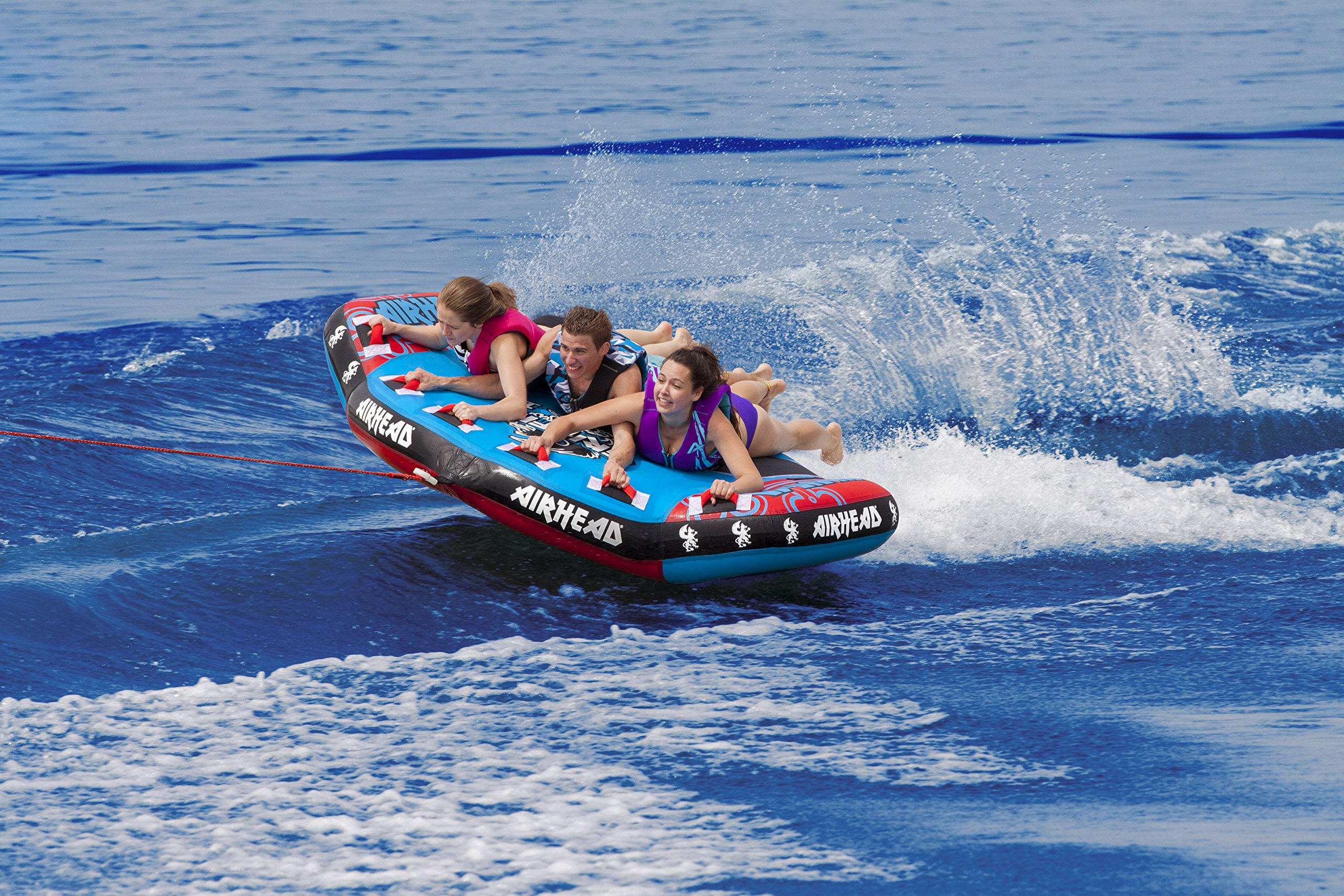 Airhead Griffin 3, 1-3 Rider Towable Tube for Boating,blue