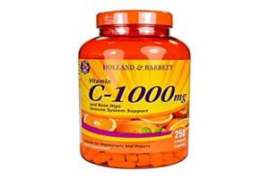 holland & barrett vitamin c with wild rose hips 250 caplets 1000mg