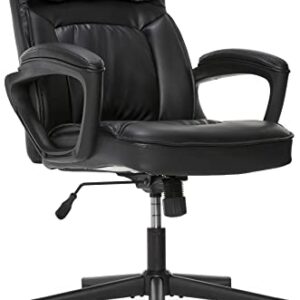 Serta Style Comfort Black Bonded Leather Hannah I Office Chair,