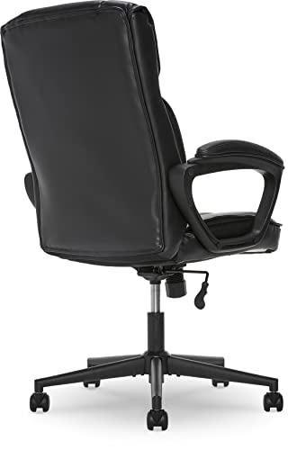 Serta Style Comfort Black Bonded Leather Hannah I Office Chair,