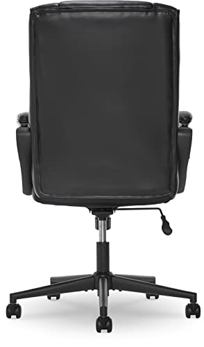 Serta Style Comfort Black Bonded Leather Hannah I Office Chair,