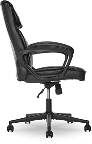 Serta Style Comfort Black Bonded Leather Hannah I Office Chair,