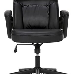 Serta Style Comfort Black Bonded Leather Hannah I Office Chair,