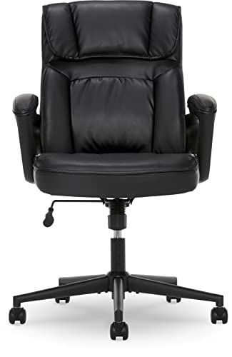 Serta Style Comfort Black Bonded Leather Hannah I Office Chair,