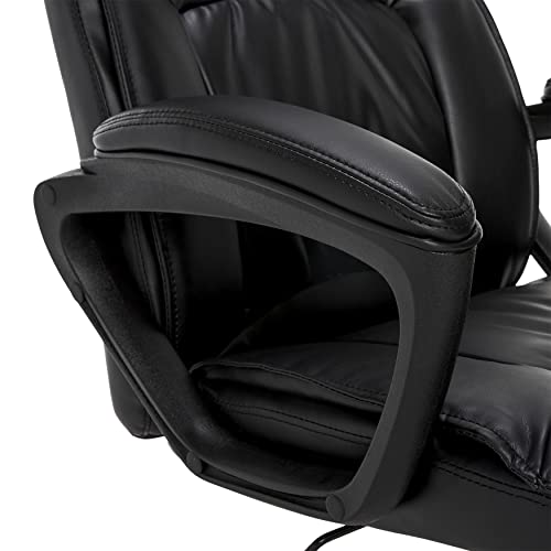 Serta Style Comfort Black Bonded Leather Hannah I Office Chair,