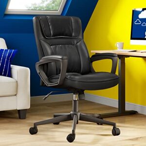 Serta Style Comfort Black Bonded Leather Hannah I Office Chair,