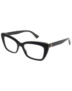 gucci cateye eyeglasses gg0165o 001 black 51mm 0165