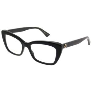 Gucci Cateye Eyeglasses GG0165O 001 Black 51mm 0165