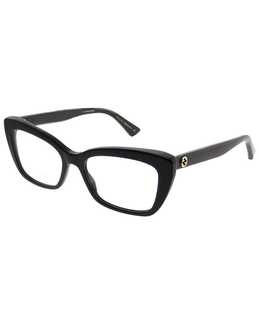 Gucci Cateye Eyeglasses GG0165O 001 Black 51mm 0165