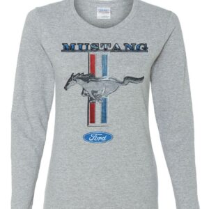 Ford Mustang Classic Women's Long Sleeve T-Shirt Grey Small