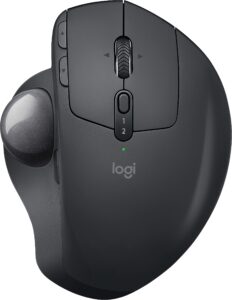 logitech mx ergo plus advanced wireless trackball for pc and mac with extra 10° wedge