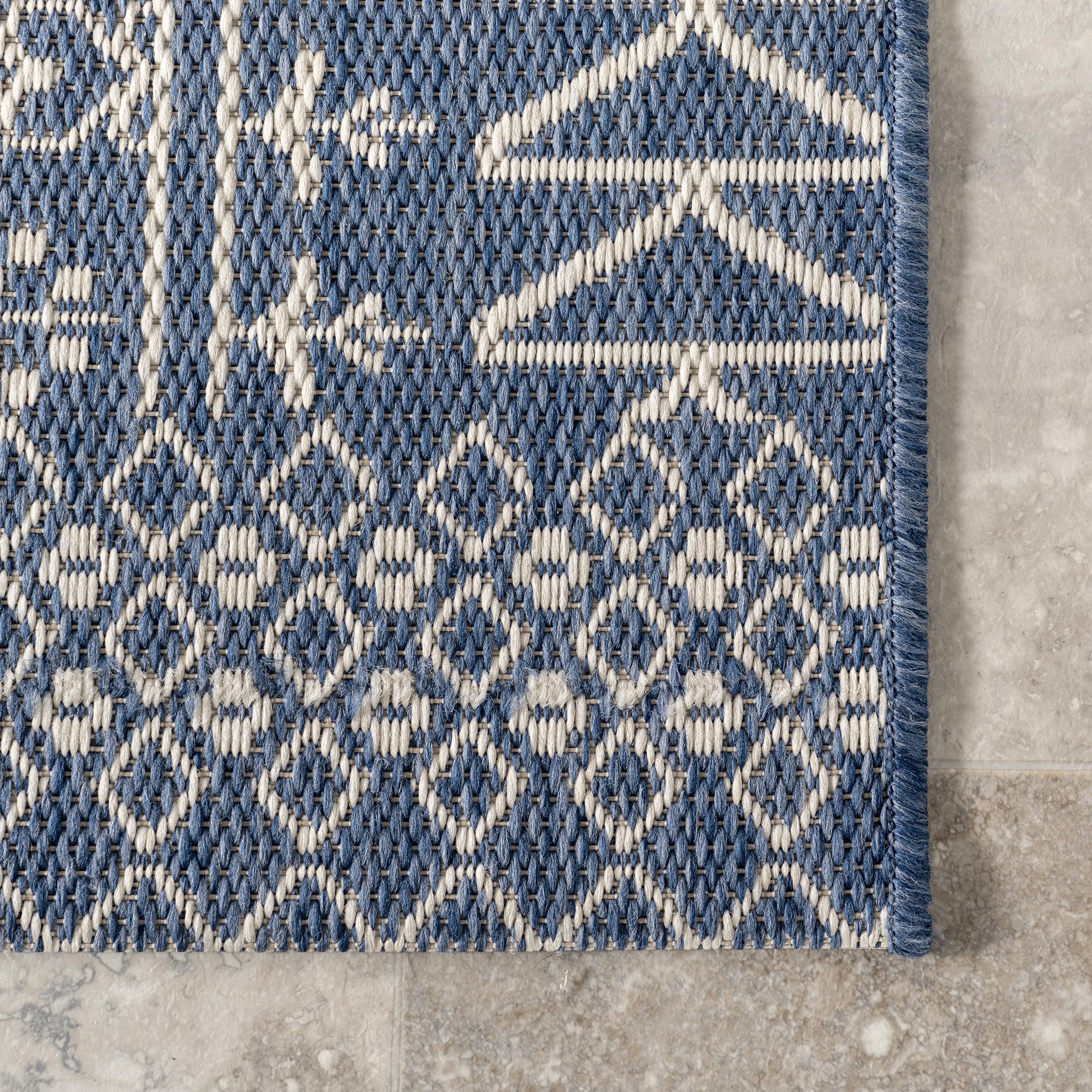 nuLOOM Kandace Tribal Indoor/Outdoor Area Rug, 5x8, Blue