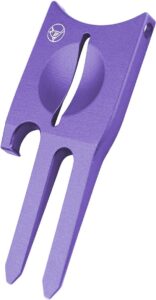 birdicorn golf divot repair tool. golf ball marker divot tool (purple w/ball marker)