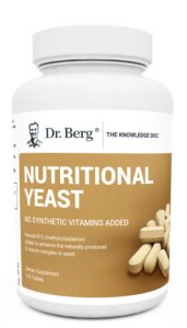 dr. berg nutritional yeast tablets – natural b12 added - all 8 b vitamin complex – organic vanilla flavor - 270 vegan tablets dietary supplements